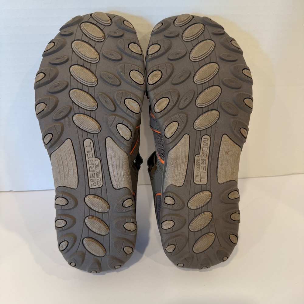 Merrell Water Sandals Hiking Outdoor Sport Shoes Men's Size 7M Gray Orange - Picture 9 of 10